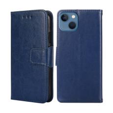  iPhone 14 Plus Fodral Solid Textur M&ouml;rk Bl&aring; - Teknikhallen.se