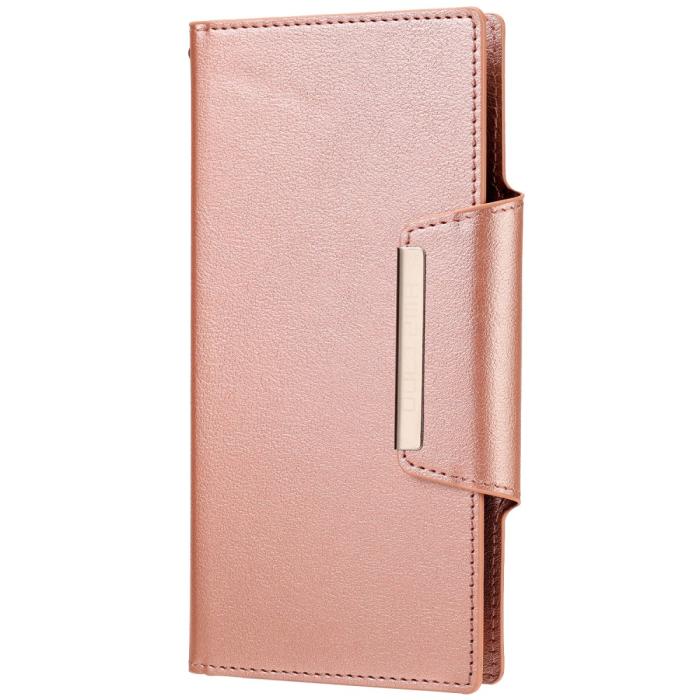 Bild 2,  Samsung Galaxy S22 Ultra Fodral 2in1 Läder Roséguld - Teknikhallen.se