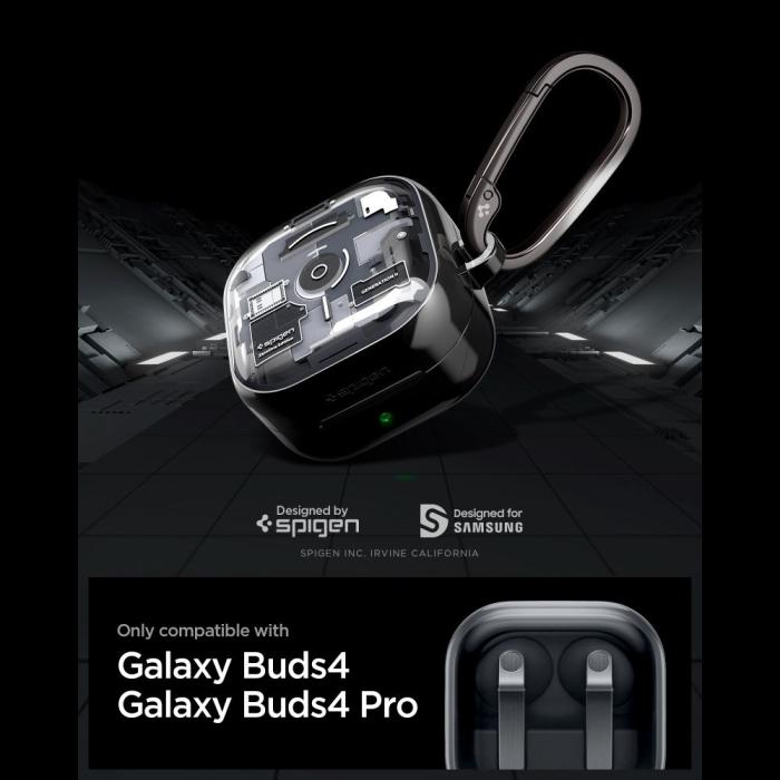 Bild 6, Spigen Spigen Galaxy Buds 4/4 Pro Skal Ultra Hybrid Zero One Svart - Teknikhallen.se
