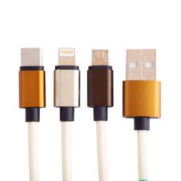 Squishmallows Squishmallows Laddningskabel 1,2m 3in1 USB-C/Micro/Lightning Cam - Teknikhallen.se