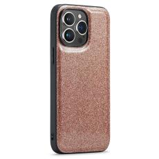 DG.MING DG.MING iPhone 14 Pro Max Skal L&auml;der Glitter Guld - Teknikhallen.se