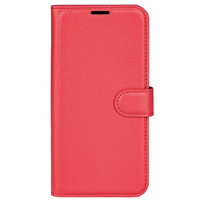 Bild 5,  Xiaomi Redmi Note 12 4G Fodral Litchi Läder Röd - Teknikhallen.se
