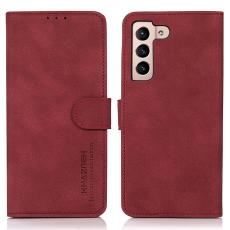 KHAZNEH KHAZNEH Samsung Galaxy S23 Fodral Retro L&auml;der R&ouml;d - Teknikhallen.se