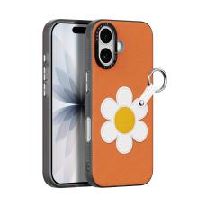 DUX DUCIS DUX DUCIS iPhone 17 Skal PU-L&auml;der Pr&auml;stkrage Orange - Teknikhallen.se