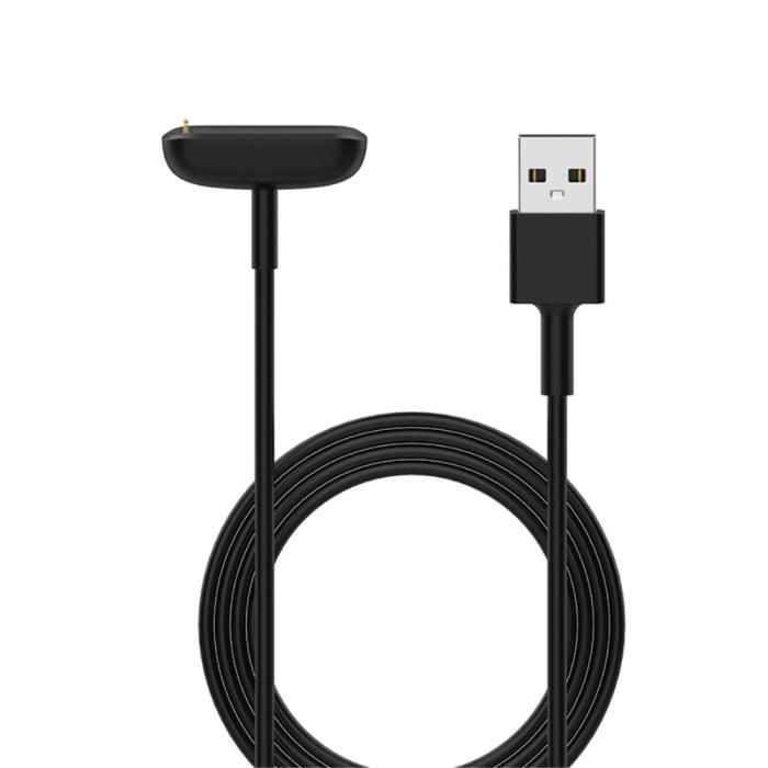 Bild 4,  Fitbit Luxe / Charge 5 USB Laddningskabel 1m Svart - Teknikhallen.se