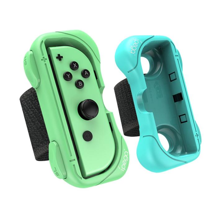 Bild 2, iPega iPega 2-PACK Armband Med Fäste För Joy-Con Grön/Blå - Teknikhallen.se