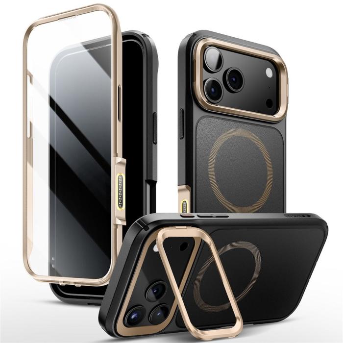 Bild 2, Supcase Supcase iPhone 17 Pro Skal MagSafe Iblsn Ares Flip Desert Gold - Teknikhallen.se
