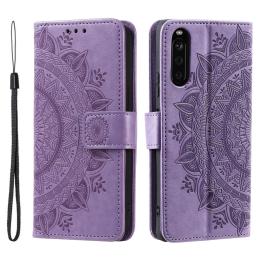  Sony Xperia 10 VI Mandala Läder Fodral Lila - Teknikhallen.se