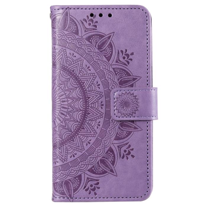 Bild 5,  Sony Xperia 10 VI Mandala Läder Fodral Lila - Teknikhallen.se