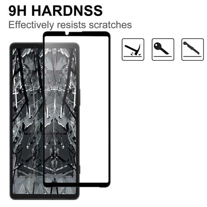 Bild 3,  Sony Xperia 10 VI Heltäckande Skärmskydd Transparent - Teknikhallen.se