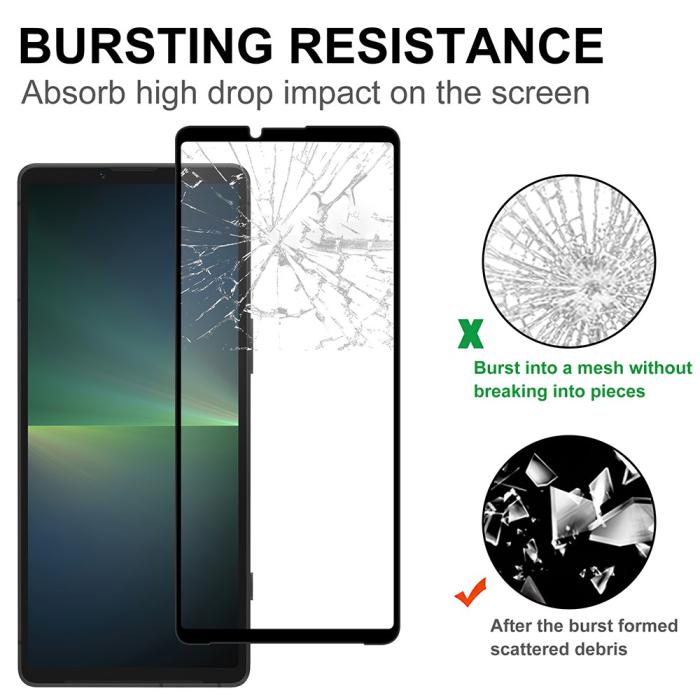 Bild 4,  Sony Xperia 10 VI Heltäckande Skärmskydd Transparent - Teknikhallen.se