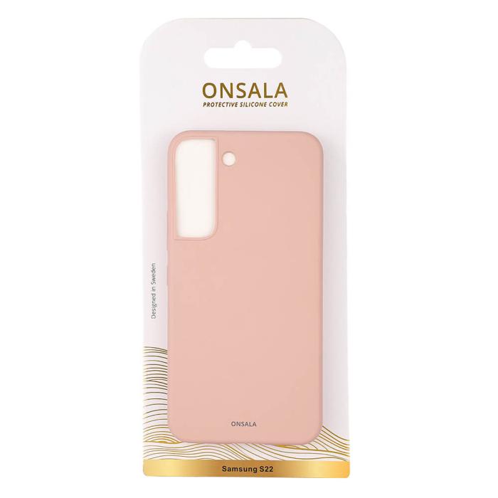 Bild 2, Onsala ONSALA Samsung Galaxy S22 Mobilskal Silikon Sand Rosa - Teknikhallen.se