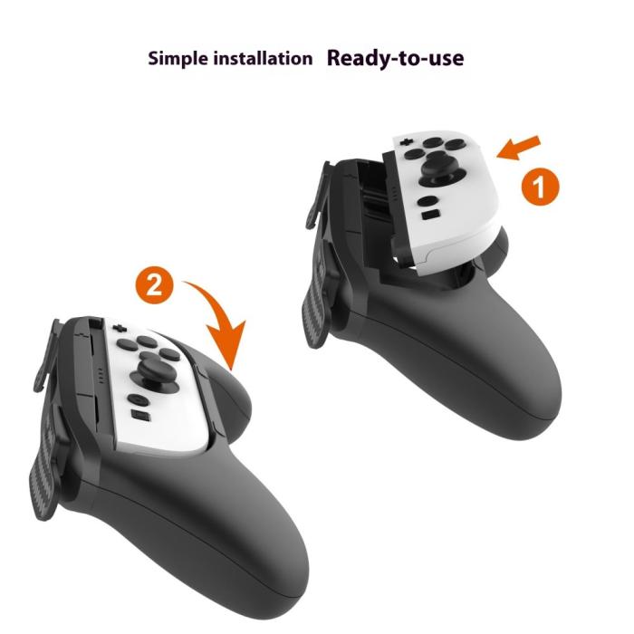 Bild 3, PGTECH PGTECH 2 st Nintendo Switch 2 Joy-Con Grip Svart - Teknikhallen.se