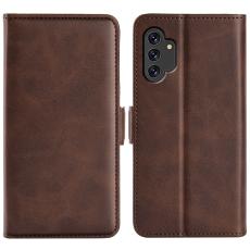  Samsung Galaxy A13 4G Fodral Magnetisk St&auml;ngning Brun - Teknikhallen.se