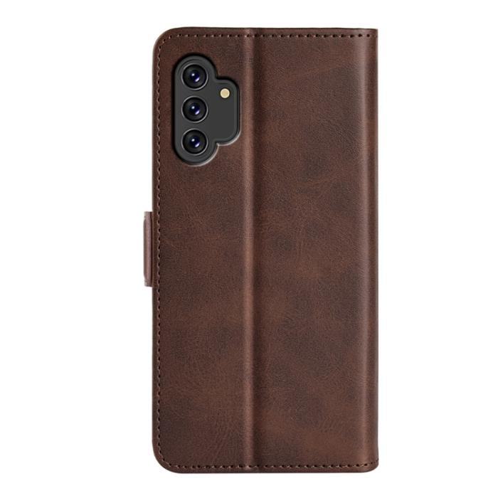 Bild 3,  Samsung Galaxy A13 4G Fodral Magnetisk Stängning Brun - Teknikhallen.se
