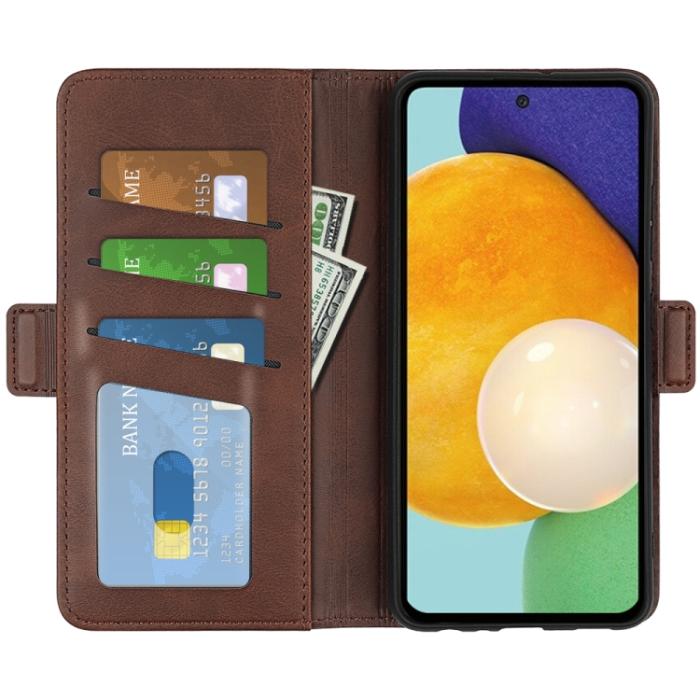Bild 4,  Samsung Galaxy A13 4G Fodral Magnetisk Stängning Brun - Teknikhallen.se