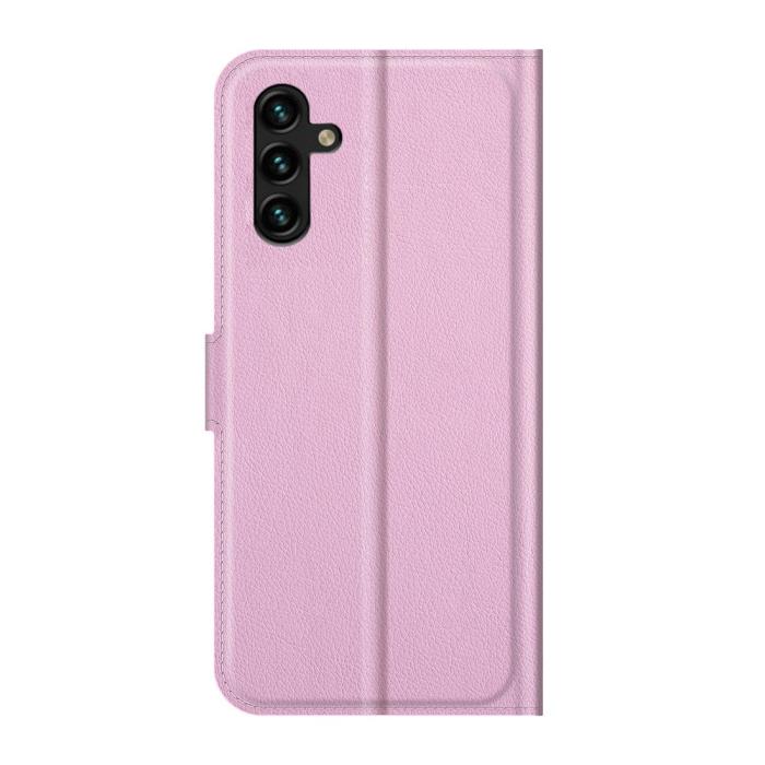 Bild 3,  Samsung Galaxy A04s / A13 5G Fodral Litchi Läder Ljus Rosa - Teknikhallen.se