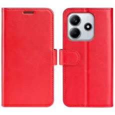  Xiaomi Redmi Note 14 4G Fodral Crazy Horse L&auml;der R&ouml;d - Teknikhallen.se