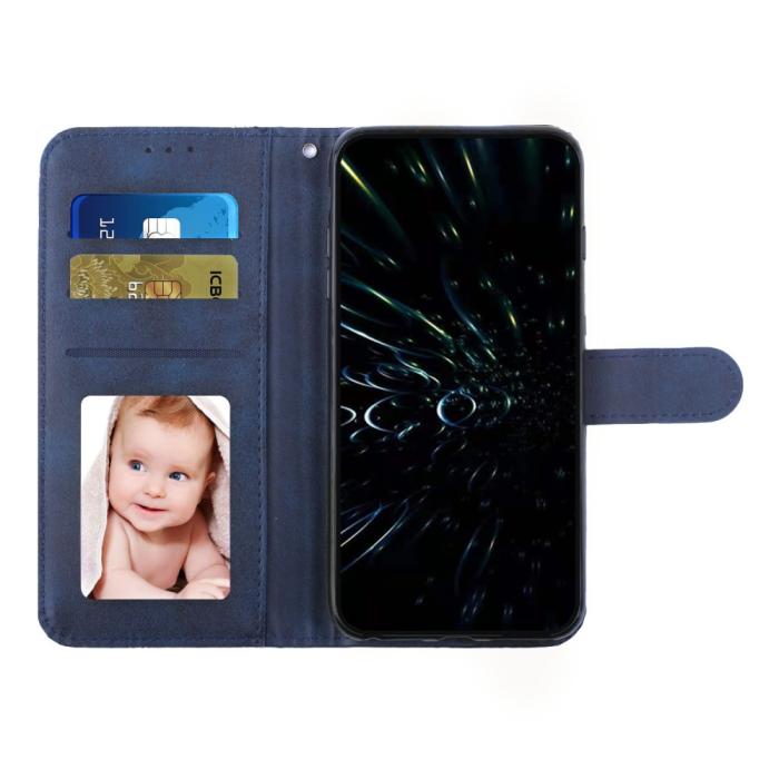 Bild 2,  Motorola Edge 30 Fusion 5G Fodral Läder Blå - Teknikhallen.se