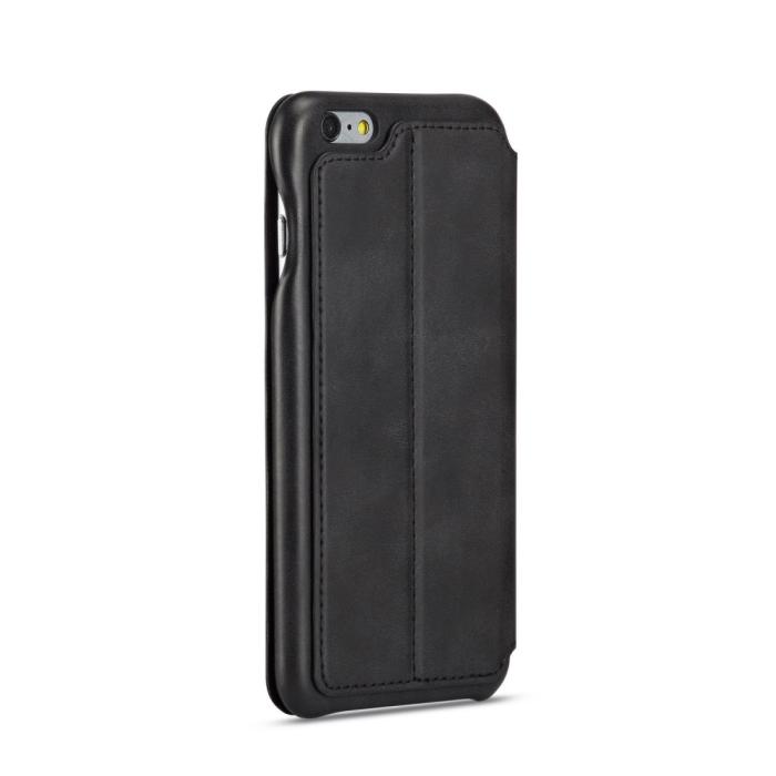 Bild 5, LC.IMEEKE iPhone 6/6S Plus - LC.IMEEKE Retro Läder Fodral - Svart - Teknikhallen.se