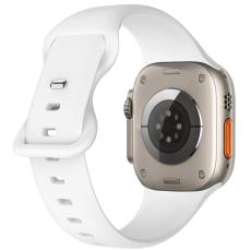 ColorPop Silikon Armband Butterfly Apple Watch 42/41/40/38 mm (M/L) Vit - Teknikhallen.se