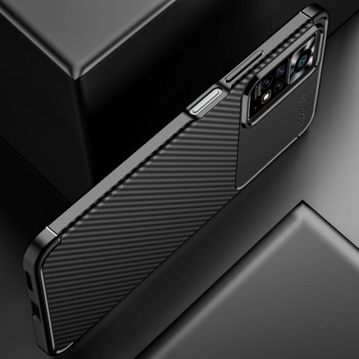 Bild 5,  Xiaomi Redmi Note 11 Pro 5G Skal Kolfiber Textur Svart - Teknikhallen.se