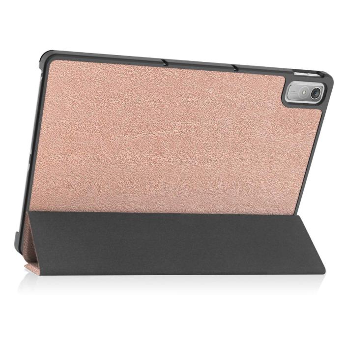 Bild 6,  Lenovo Tab P11 Gen 2 Fodral Tri-Fold Roséguld - Teknikhallen.se