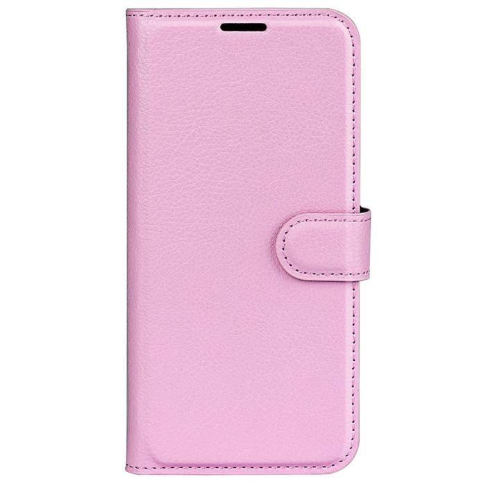 Bild 5,  Xiaomi 14 Fodral Litchi Läder Ljus Rosa - Teknikhallen.se