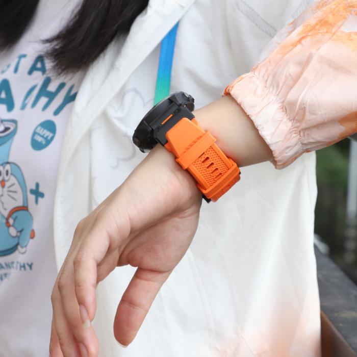 Bild 6,  Fenix 5/5X/6X/7X 26 mm Klockarmband Robust Orange - Teknikhallen.se