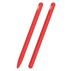  Apple Pen 2 / Pro Skal Liquid Silikon Anti-Slip Rosa - Teknikhallen.se