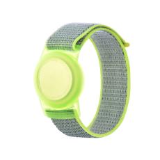  Apple AirTag 2/1 Nylon Armband F&ouml;r Barn (S) Gr&ouml;n - Teknikhallen.se