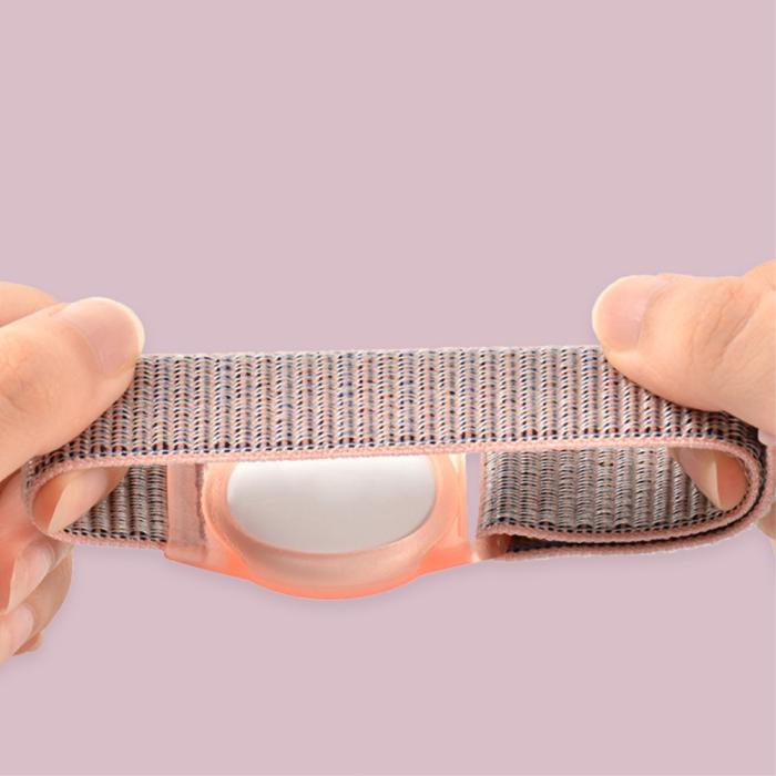 Bild 2,  Apple AirTag 2/1 Nylon Armband För Barn (S) Grön - Teknikhallen.se