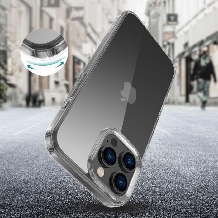 Bild 2, Tech-Protect Tech-Protect iPhone 16 Pro Max Skal FlexAir Hybrid Transparent - Teknikhallen.se
