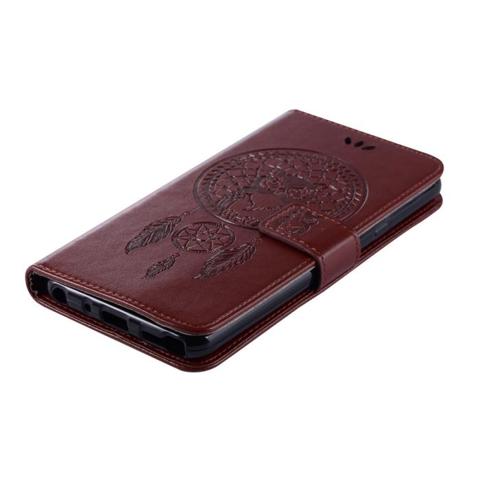 Bild 5,  Xiaomi Redmi 9C Fodral Owl Dream Catcher Brun - Teknikhallen.se