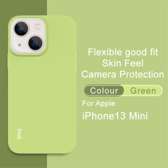 Bild 2, IMAK IMAK iPhone 13 Mini Skal Skin Touch TPU Grön - Teknikhallen.se