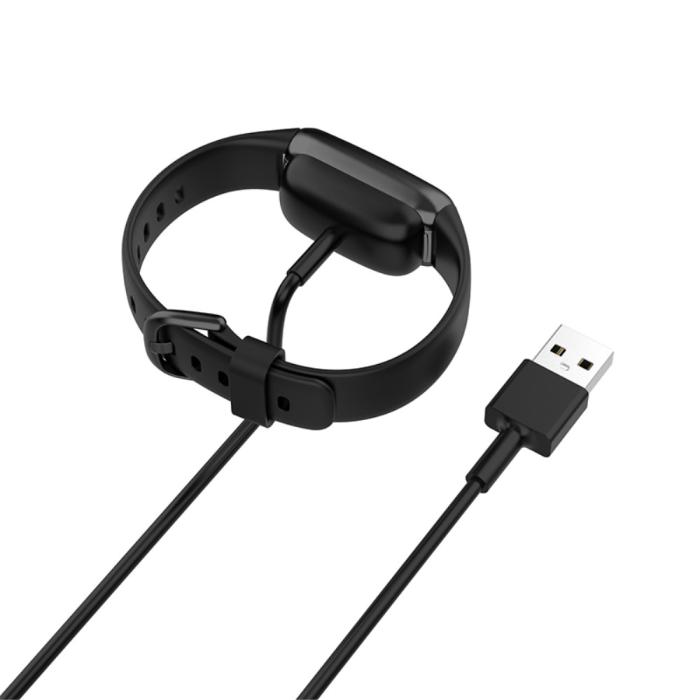 Bild 5,  Fitbit Luxe / Charge 5 USB Laddningskabel 1m Svart - Teknikhallen.se