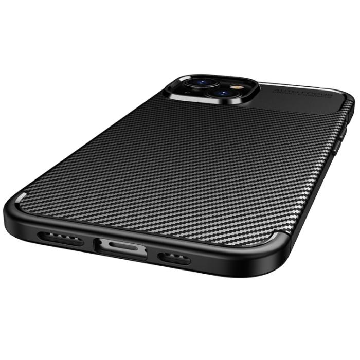 Bild 3,  iPhone 14 Pro Skal Kolfiber Textur Blå - Teknikhallen.se