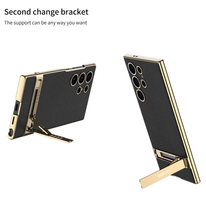 Bild 3, GKK GKK Galaxy S24 Ultra Skal Electroplate Kickstand Grön - Teknikhallen.se