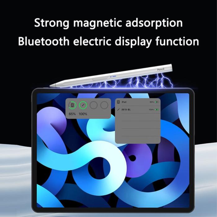 Bild 3,  Bluetooth Magnetisk Hexagon Stylus Touchpenna Vit - Teknikhallen.se
