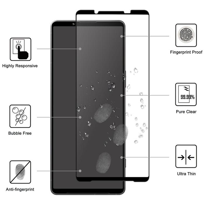 Bild 2,  Sony Xperia 1 VI Heltäckande Skärmskydd Transparent - Teknikhallen.se