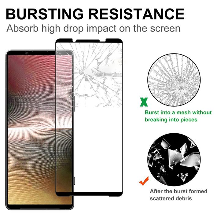 Bild 4,  Sony Xperia 1 VI Heltäckande Skärmskydd Transparent - Teknikhallen.se