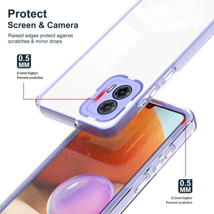 Bild 3,  Motorola Moto G73 5G Skal Hybrid Lila - Teknikhallen.se