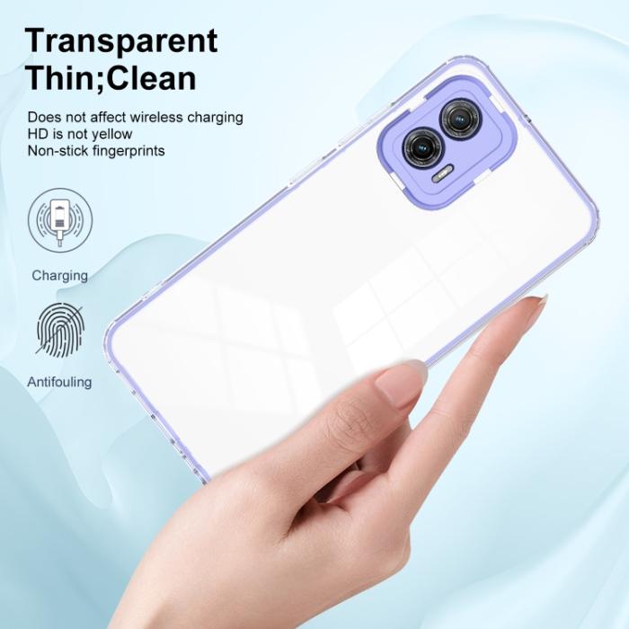 Bild 4,  Motorola Moto G73 5G Skal Hybrid Lila - Teknikhallen.se