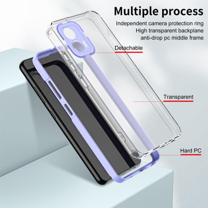 Bild 6,  Motorola Moto G73 5G Skal Hybrid Lila - Teknikhallen.se