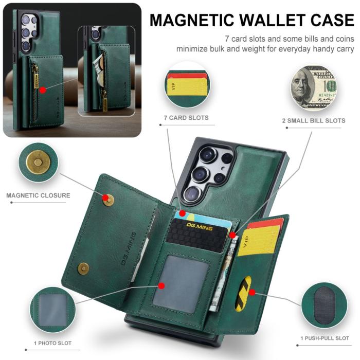 Bild 6, DG.MING DG.MING Galaxy S24 Skal 2in1 Magnetisk Avtagbart RFID Kortfack - Teknikhallen.se