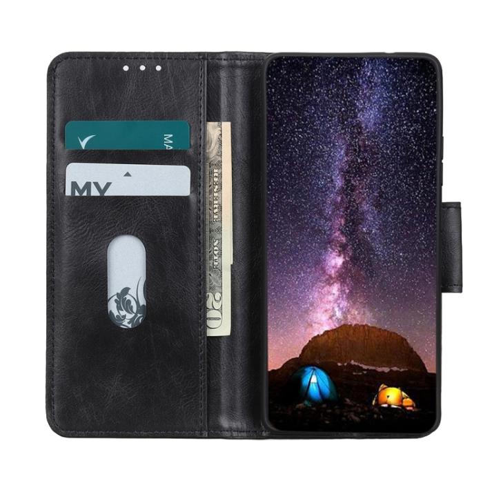 Bild 3,  Motorola Moto G73 5G Fodral Crazy Horse Svart - Teknikhallen.se