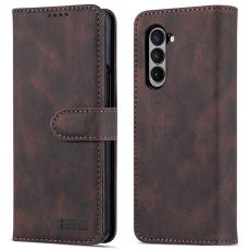 AZNS AZNS Galaxy Z Fold 5 Fodral L&auml;der Brun - Teknikhallen.se