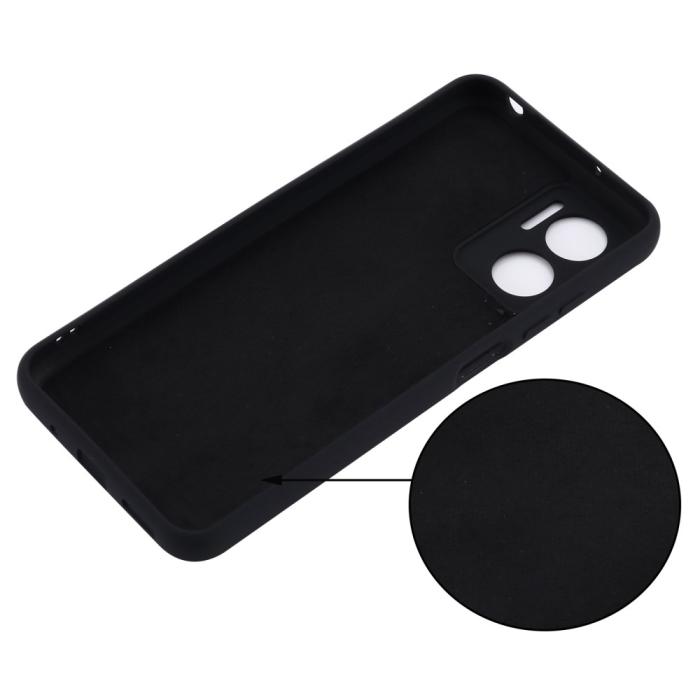 Bild 4,  Xiaomi Redmi 10 5G Skal Liquid Silikon Svart - Teknikhallen.se