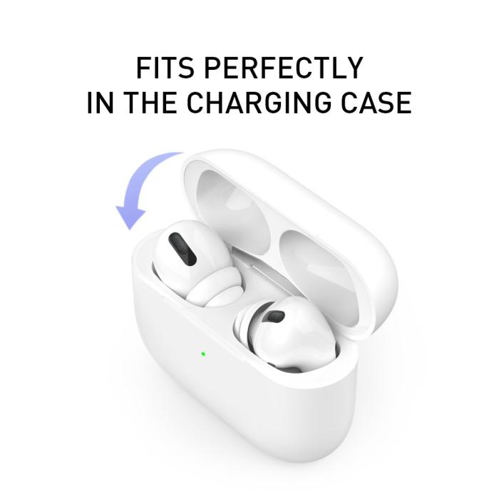 Bild 4, AHASTYLE AHASTYLE AirPods Pro 2/AirPods Pro 2-PACK Öronpluggar Storlek L Vit - Teknikhallen.se