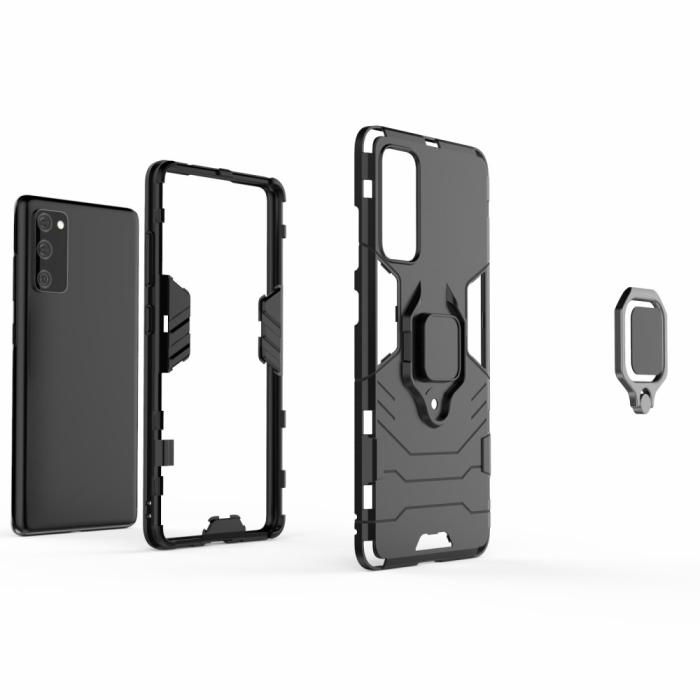 Bild 3,  Samsung Galaxy S20 FE - Hybrid Ring Skal - Svart - Teknikhallen.se